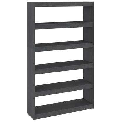 Libreria/Divisorio Grigio 100x30x167,5 cm in Massello di Pino | homemem39