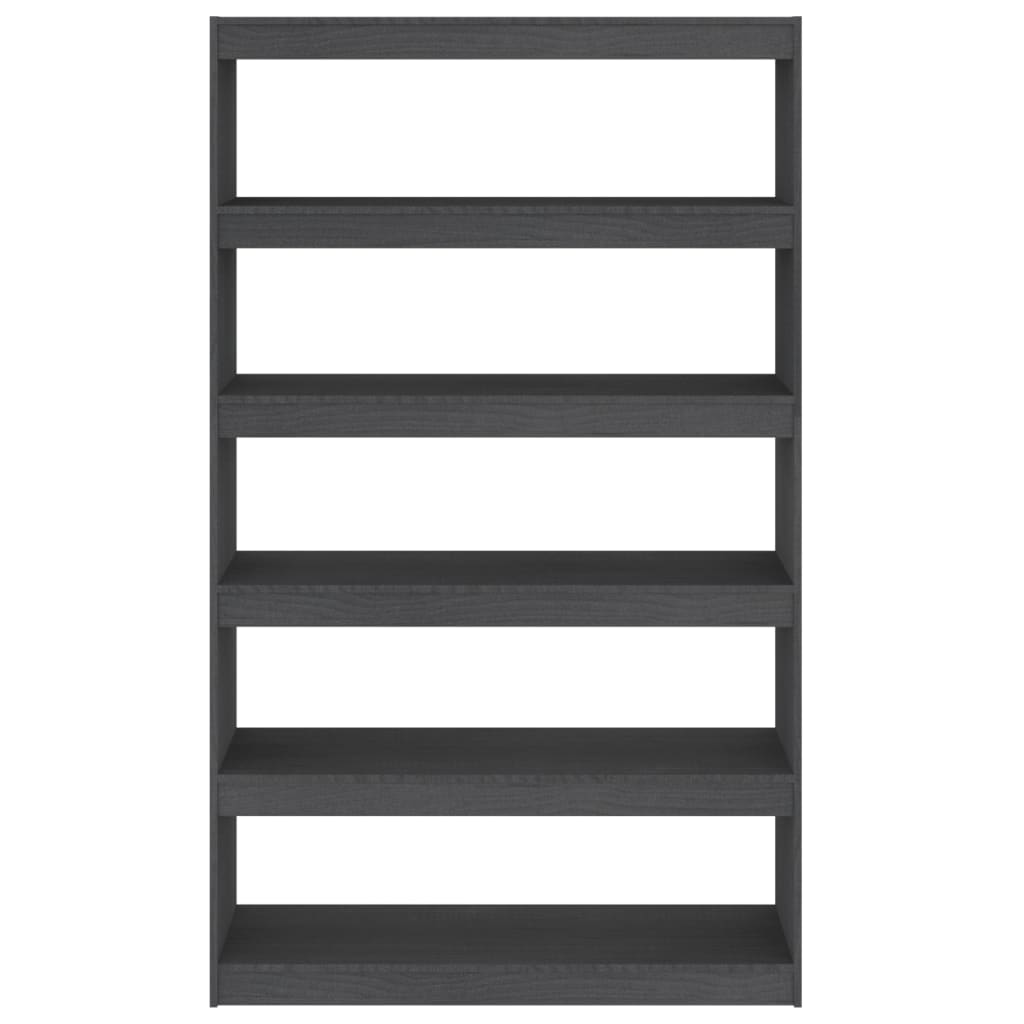 Libreria/Divisorio Grigio 100x30x167,5 cm in Massello di Pino | homemem39