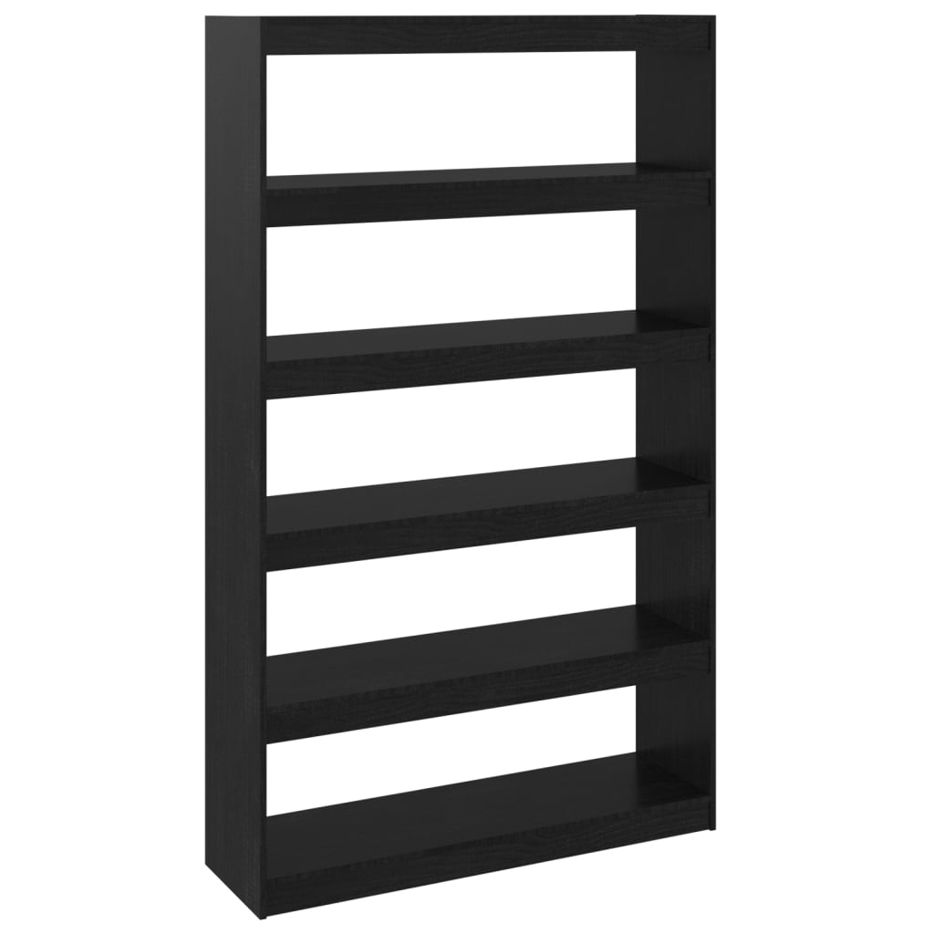 Libreria/Divisorio Nero 100x30x167,5 cm in Legno di Pino | homemem39