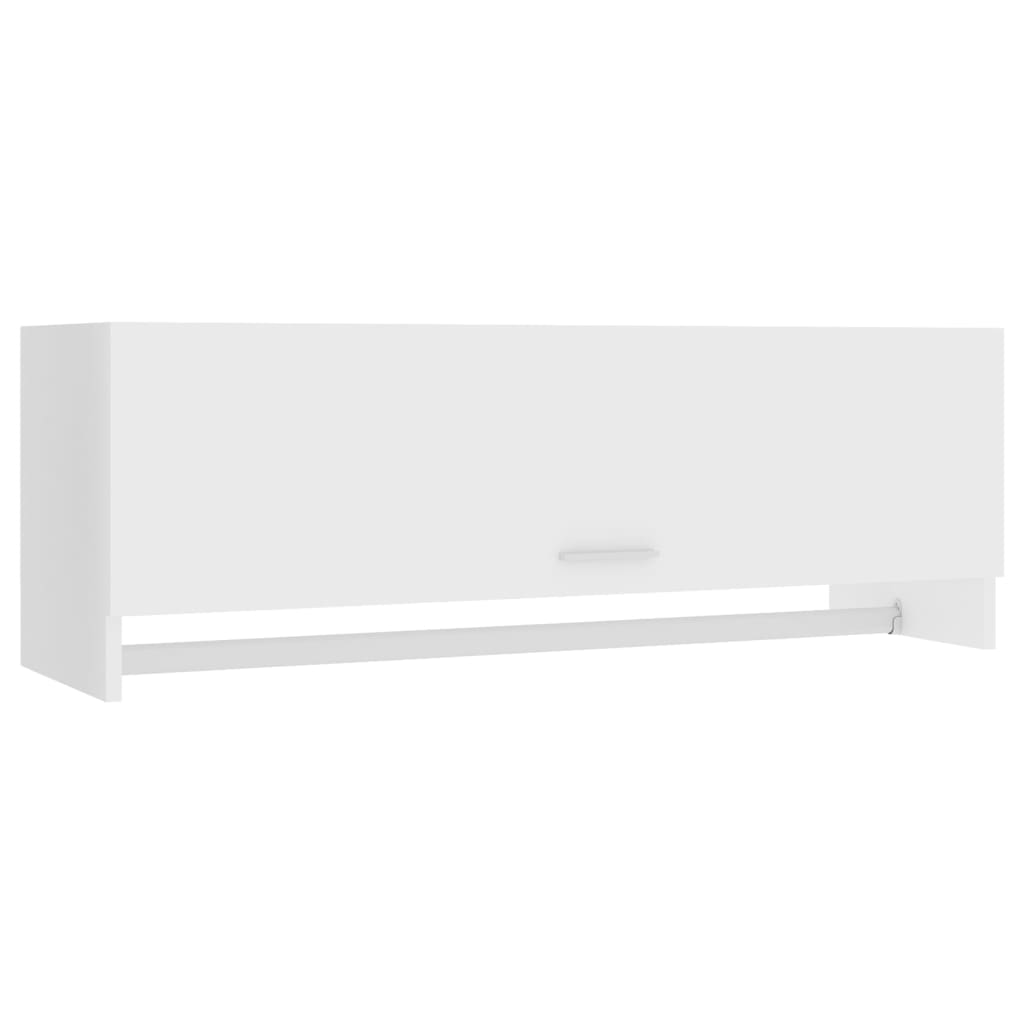Armadio Bianco 100x32,5x35 cm in Legno Multistrato - homemem39