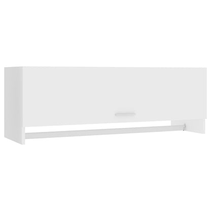 Armadio Bianco 100x32,5x35 cm in Legno Multistrato - homemem39