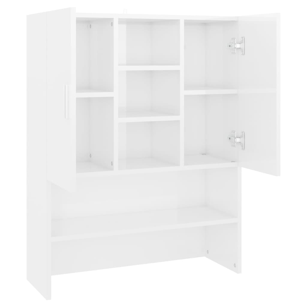 Mobile per Lavatrice Bianco Lucido 70,5x25,5x90 cm | homemem39