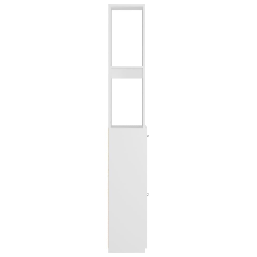 Armadietto da Bagno Bianco 25x26,5x170 cm in Legno Multistrato | homemem39