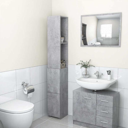 Armadietto Bagno 25x26,5x170cm legno multistrato