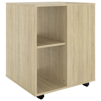 Mobiletto con Ruote Rovere Sonoma 60x53x72 cm Legno Multistrato