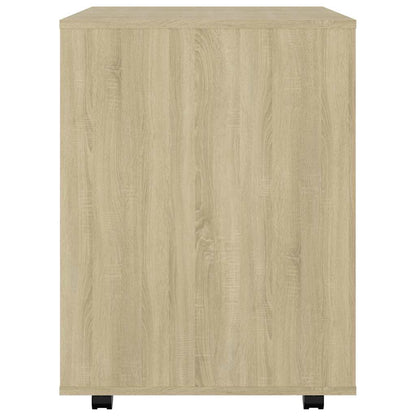 Mobiletto con Ruote Rovere Sonoma 60x53x72 cm Legno Multistrato