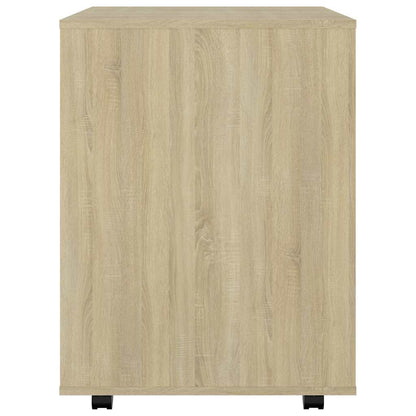 Mobiletto con Ruote Rovere Sonoma 60x53x72 cm Legno Multistrato