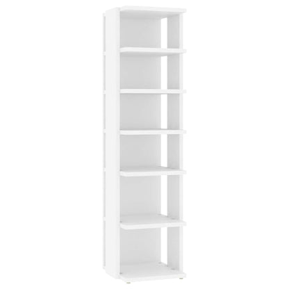 Scarpiera Bianca 27,5x27x102 cm in Legno Multistrato | homemem39