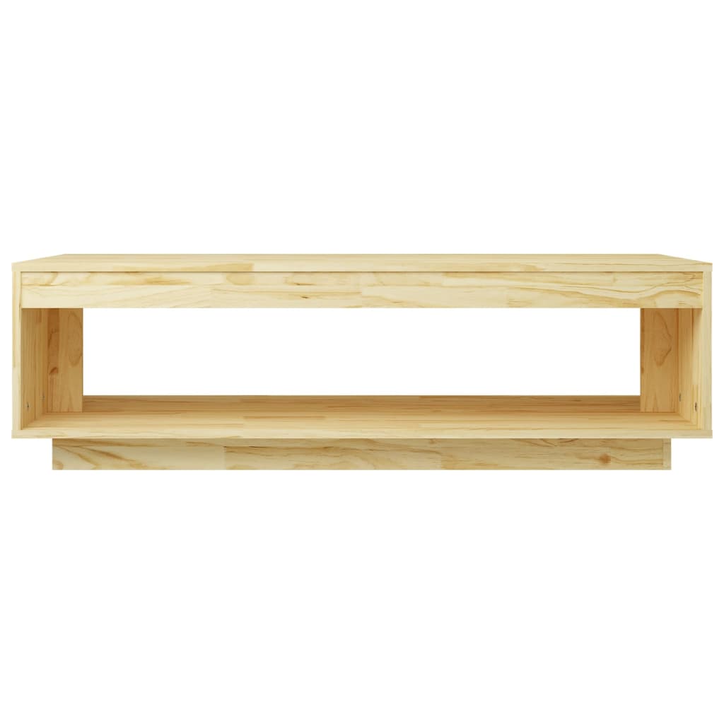 Tavolino da Salotto 110x50x33,5 cm in Legno Massello di Pino | homemem39