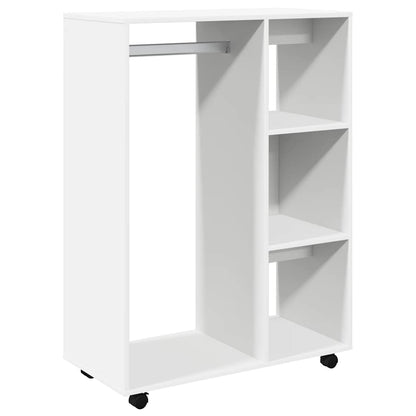 Armadio Bianco 80x40x110 cm in Legno Multistrato