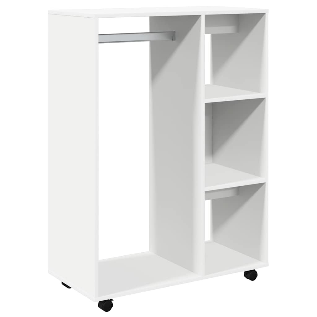 Armadio Bianco 80x40x110 cm in Legno Multistrato