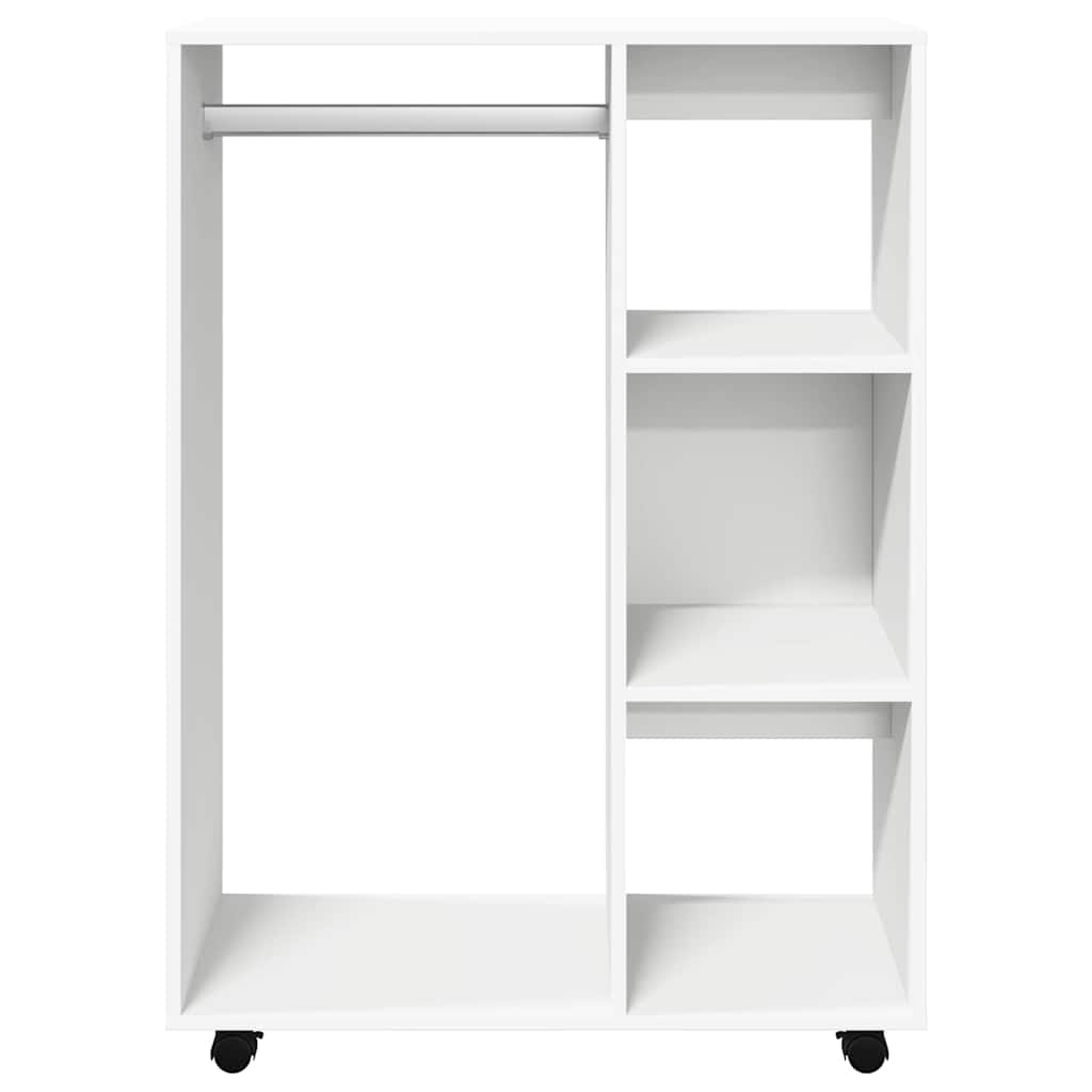 Armadio Bianco 80x40x110 cm in Legno Multistrato