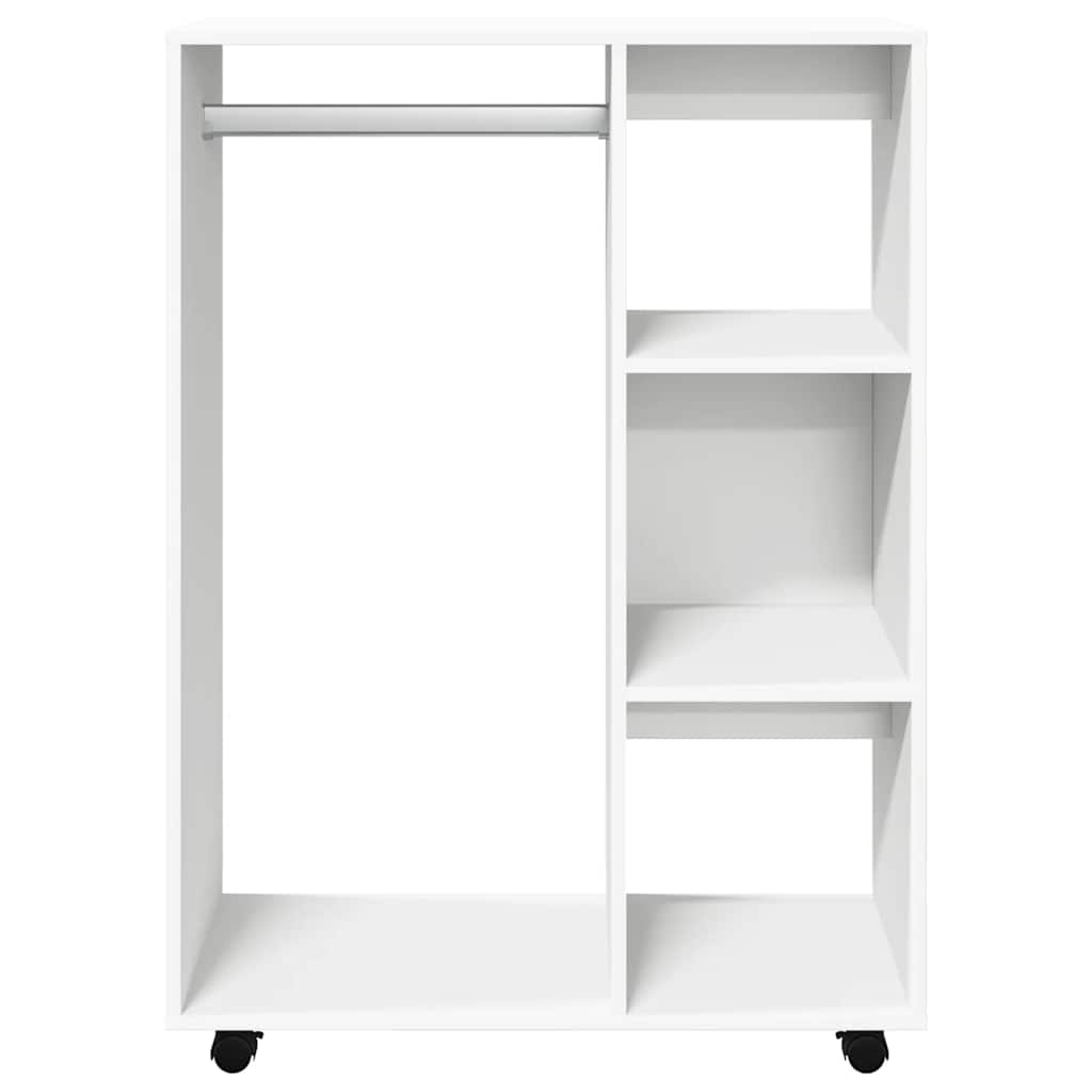 Armadio Bianco 80x40x110 cm in Legno Multistrato