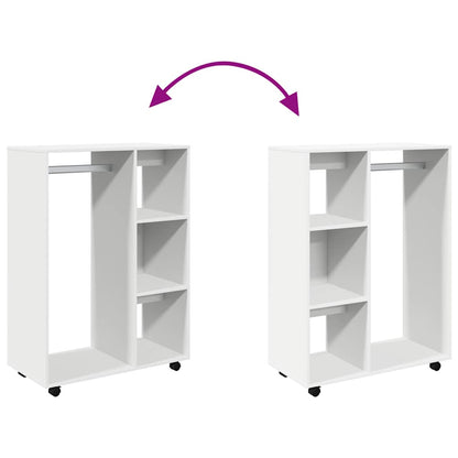 Armadio Bianco 80x40x110 cm in Legno Multistrato