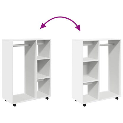 Armadio Bianco 80x40x110 cm in Legno Multistrato