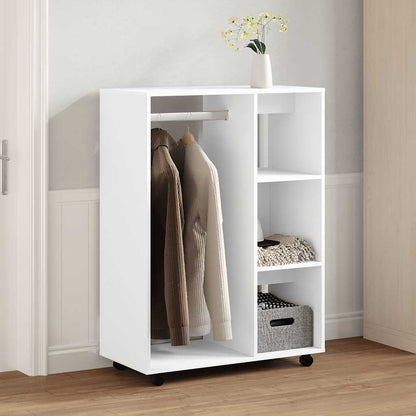 Armadio Bianco 80x40x110 cm in Legno Multistrato