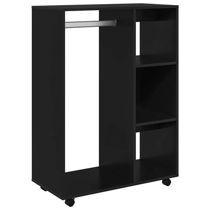 Armadio Nero 80x40x110 cm in Legno Multistrato
