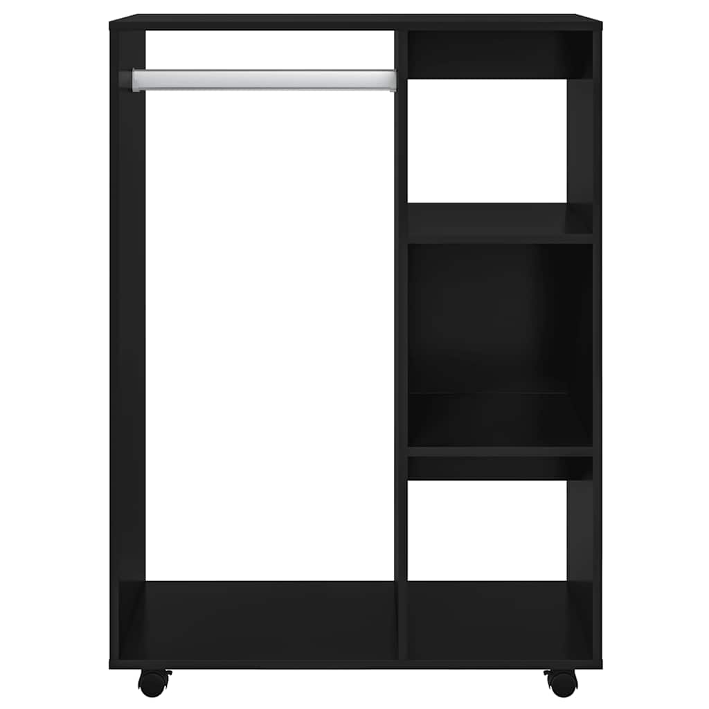 Armadio Nero 80x40x110 cm in Legno Multistrato
