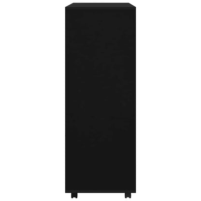 Armadio Nero 80x40x110 cm in Legno Multistrato