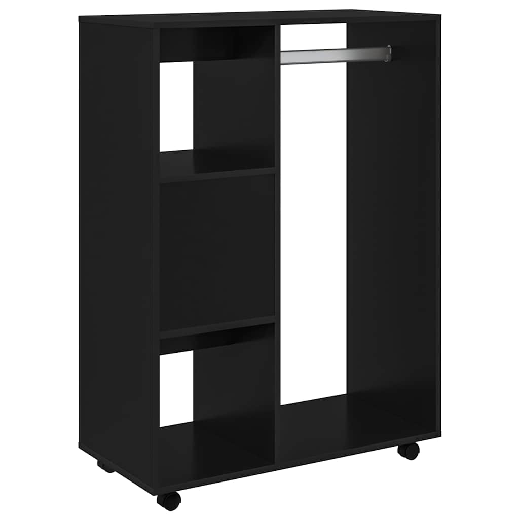 Armadio Nero 80x40x110 cm in Legno Multistrato | homemem39