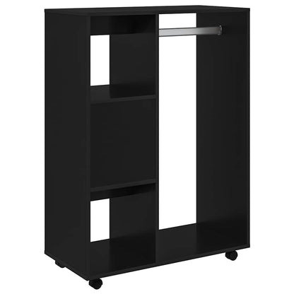 Armadio Nero 80x40x110 cm in Legno Multistrato | homemem39