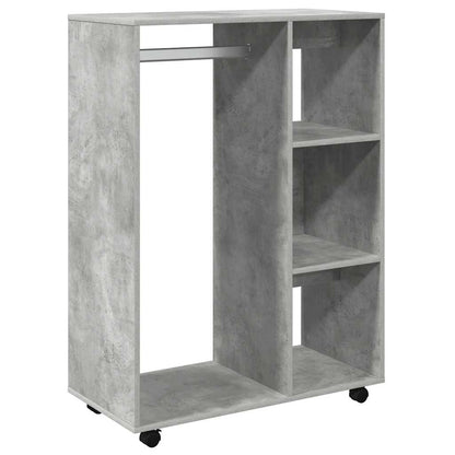 Armadio Grigio Cemento 80x40x110 cm in Legno Multistrato