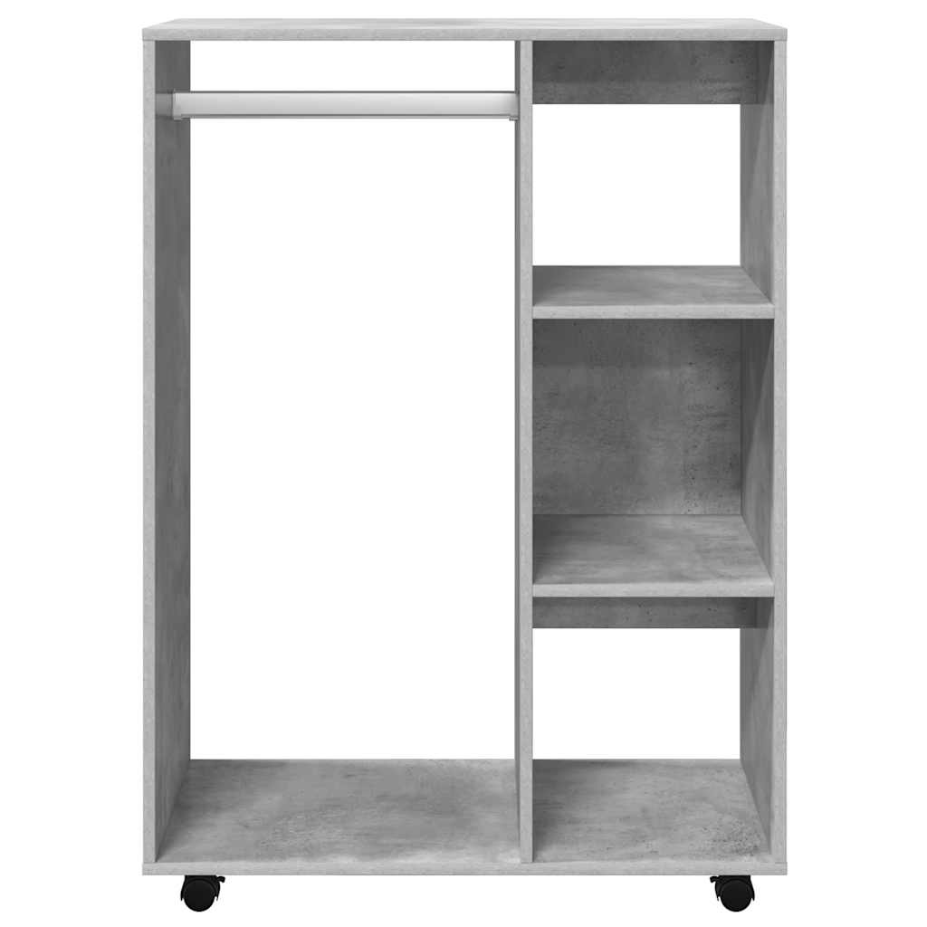Armadio Grigio Cemento 80x40x110 cm in Legno Multistrato