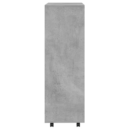Armadio Grigio Cemento 80x40x110 cm in Truciolato - homemem39