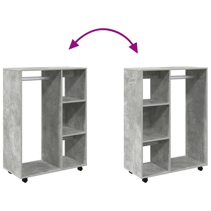 Armadio Grigio Cemento 80x40x110 cm in Legno Multistrato