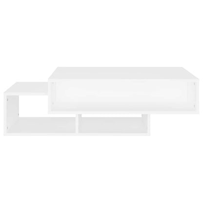 Tavolino da Salotto Bianco 102x55x42 cm Legno Legno Multistrato | homemem39
