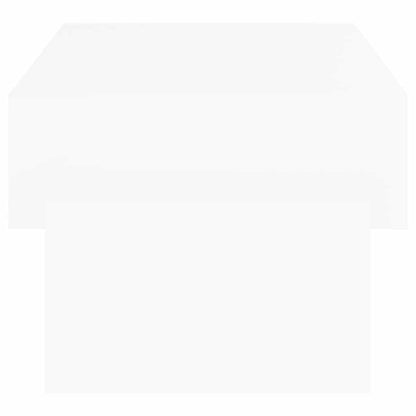 Tavolino da Salotto Bianco 102x55x42 cm Legno Legno Multistrato