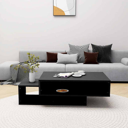 Tavolino da Salotto Nero 105x55x32 cm in Truciolato | homemem39