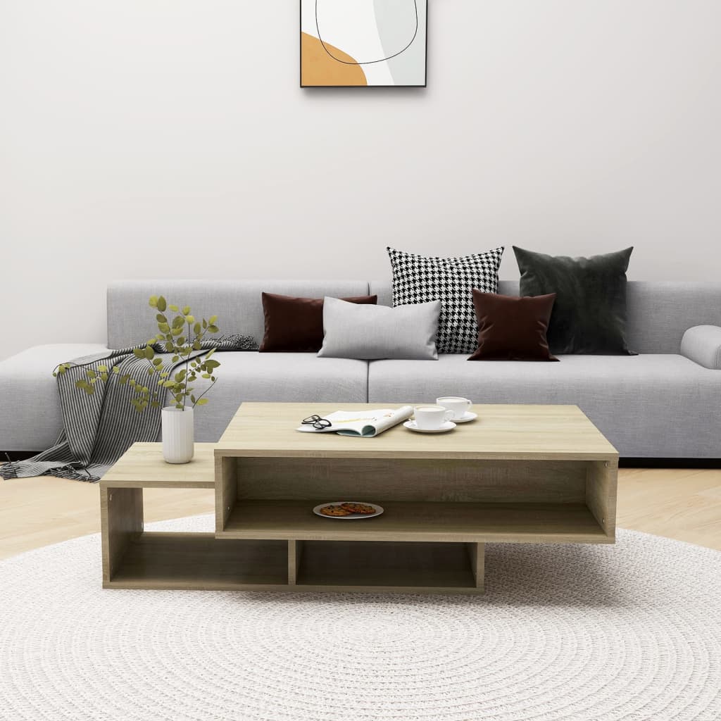 Tavolino da Salotto Rovere Sonoma 105x55x32 cm in Truciolato | homemem39