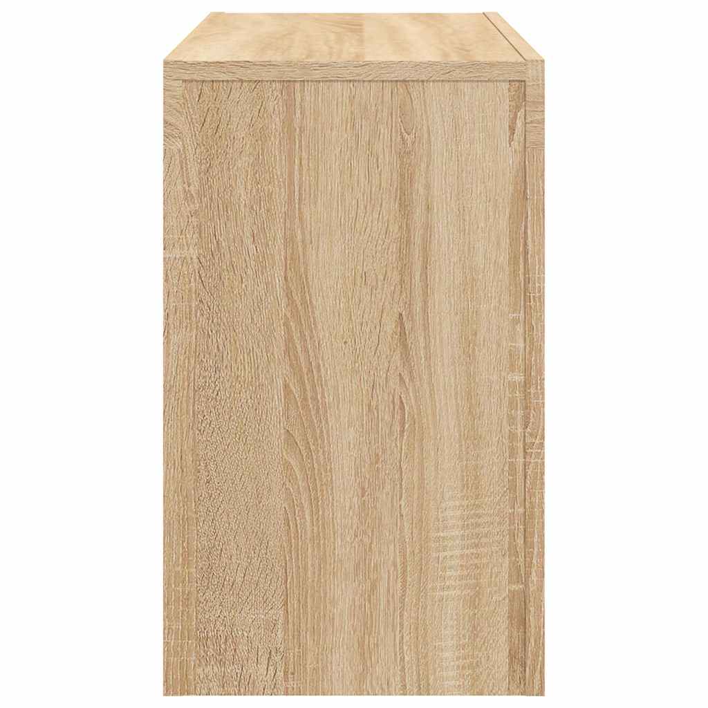 Tavolini Impilabili 3 pz Rovere Sonoma in Legno Multistrato