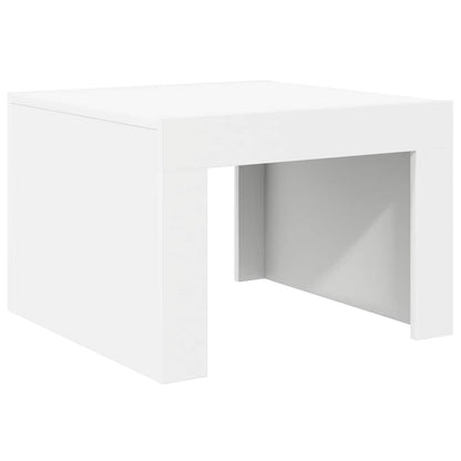 Tavolino da Salotto Bianco 50x50x35 cm in Legno Multistrato