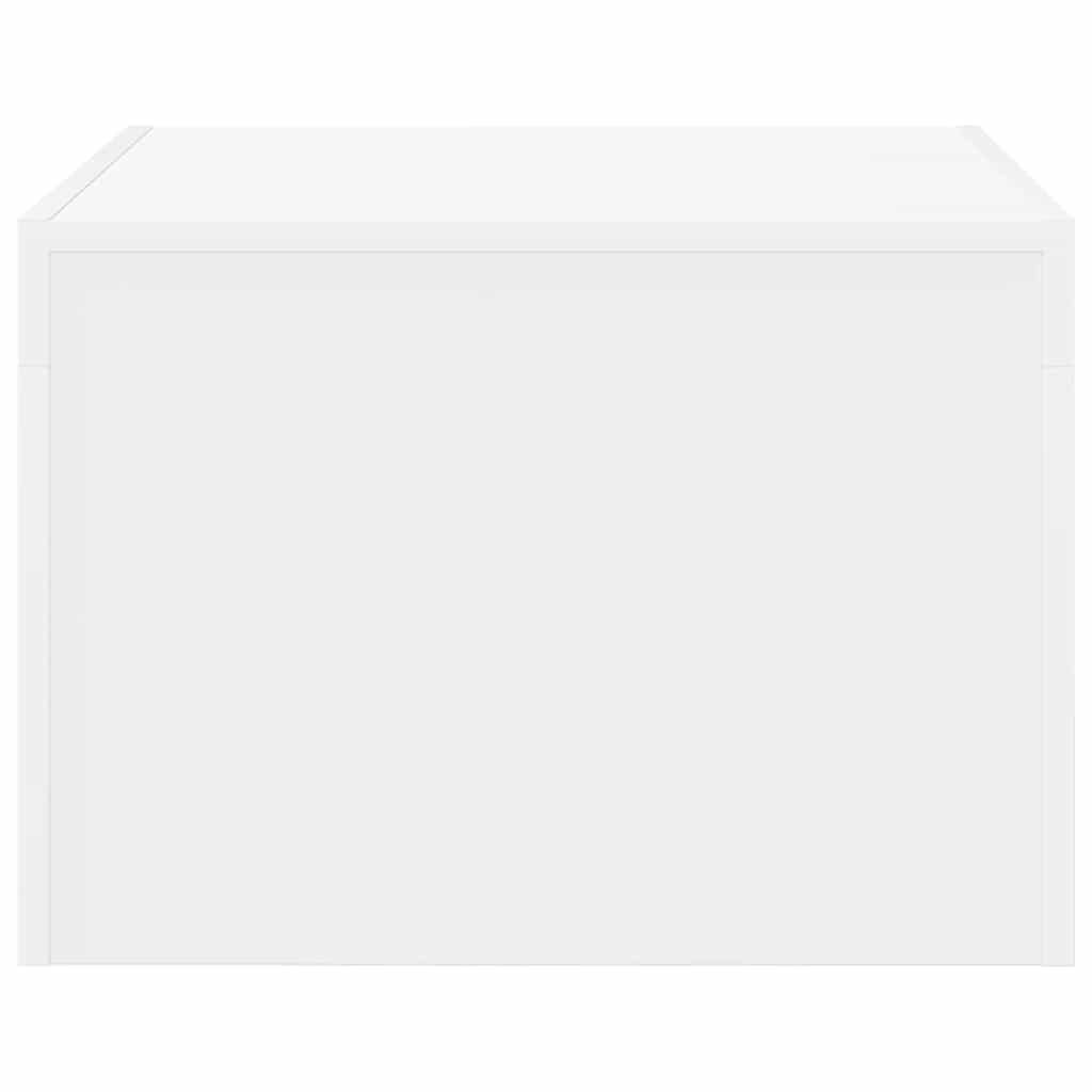 Tavolino da Salotto Bianco 50x50x35 cm in Truciolato | homemem39