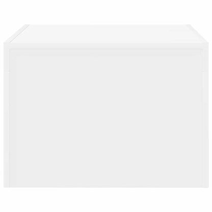 Tavolino da Salotto Bianco 50x50x35 cm in Truciolato | homemem39