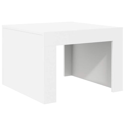 Tavolino da Salotto Bianco 50x50x35 cm in Truciolato | homemem39