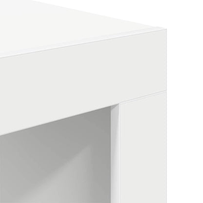 Tavolino da Salotto Bianco 50x50x35 cm in Legno Multistrato