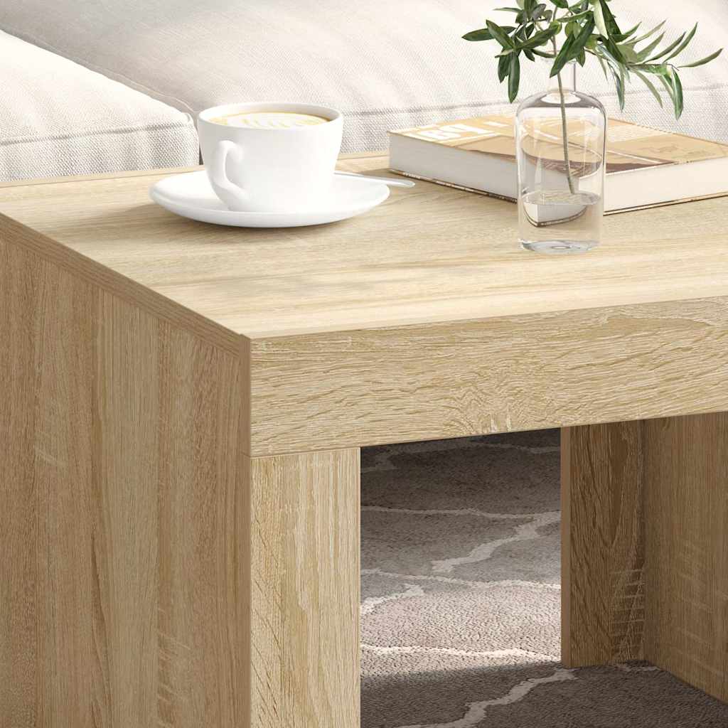 Tavolino da Salotto Rovere Sonoma 50x50x35 cm Legno Multistrato