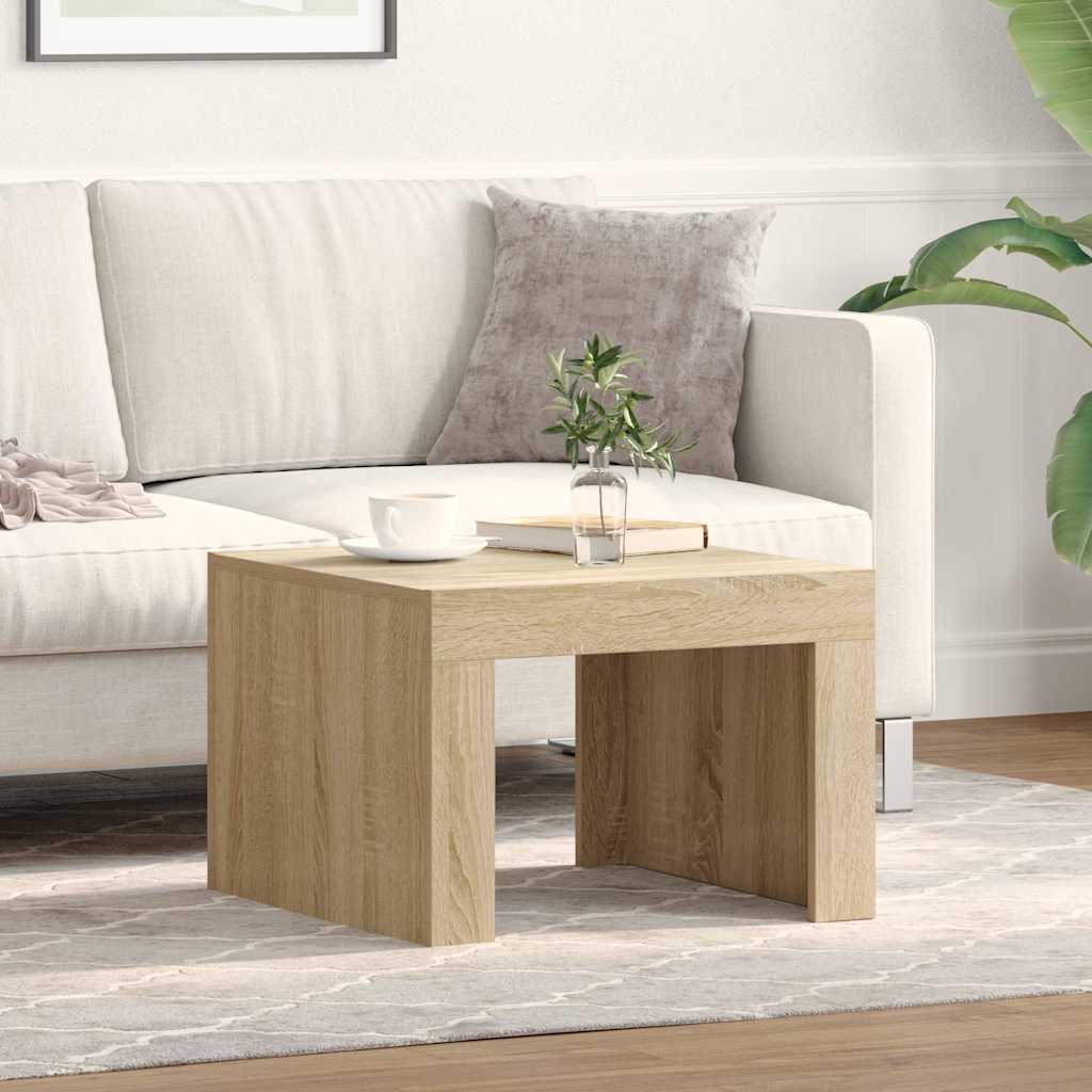 Tavolino da Salotto Rovere Sonoma 50x50x35 cm Legno Multistrato