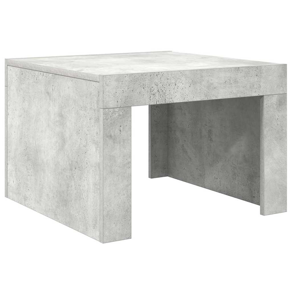 Tavolino da Salotto Grigio Cemento 50x50x35 cm in Truciolato | homemem39
