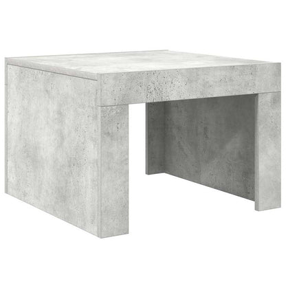 Tavolino da Salotto Grigio Cemento 50x50x35 cm in Truciolato | homemem39