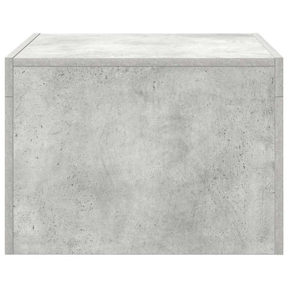 Tavolino da Salotto Grigio Cemento 50x50x35cm Legno Multistrato