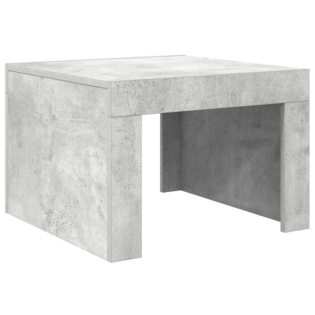 Tavolino da Salotto Grigio Cemento 50x50x35 cm in Truciolato | homemem39
