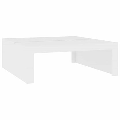 Tavolino da Salotto Bianco 100x100x35 cm Truciolato | homemem39