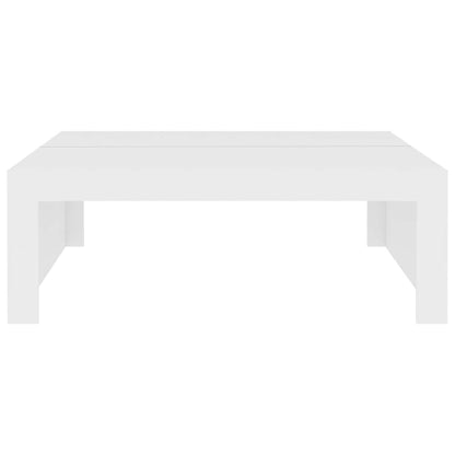 Tavolino da Salotto Bianco 100x100x35 cm Truciolato | homemem39