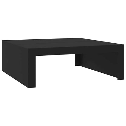 Tavolino da Salotto Nero 100x100x35 cm in Truciolato | homemem39