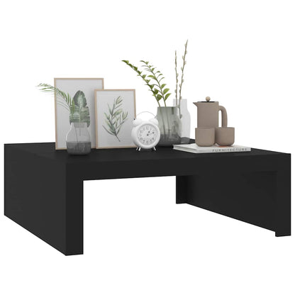 Tavolino da Salotto Nero 100x100x35 cm in Legno Multistrato