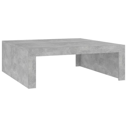 Tavolino Salotto Grigio Cemento 100x100x35 cm Legno Multistrato